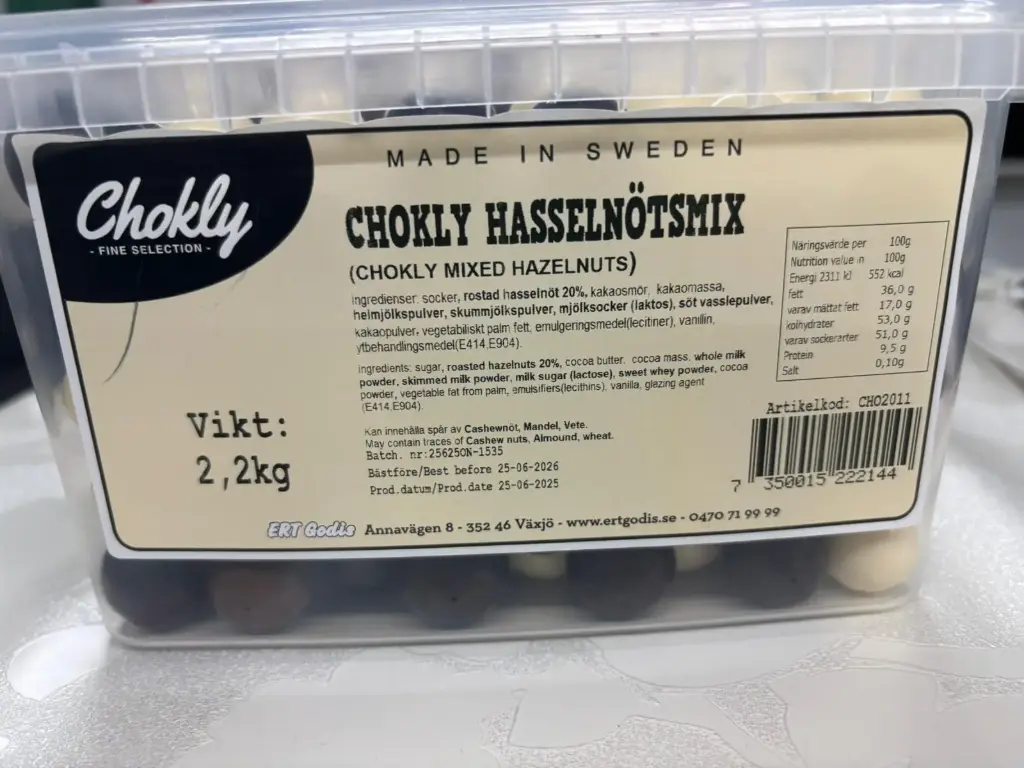 Chokly Hasselnötsmix (Chokly Mixed Hazelnuts)