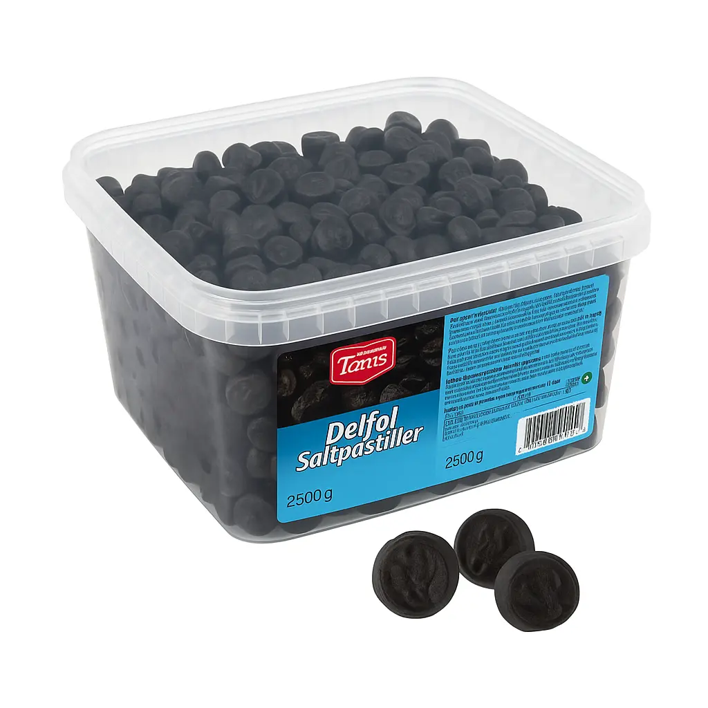 Toms Delfol Saltpastiller (50 g)