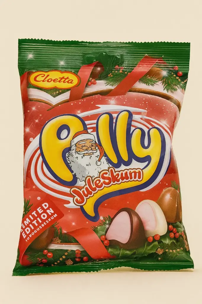 Polly – Drageret skumgodis med jordbærsmag