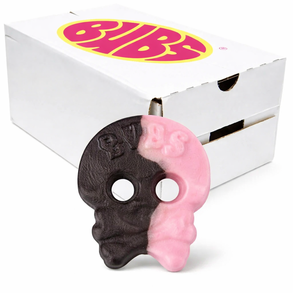 Bubs Raspberry Salty Licorice Skalle Foam  (Dåse)