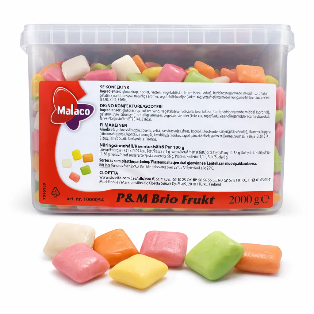 Malaco P&M Brio Frukt (2000g)