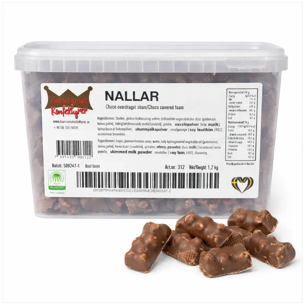 Bamser Choko Overtrukket Skum (50 g)