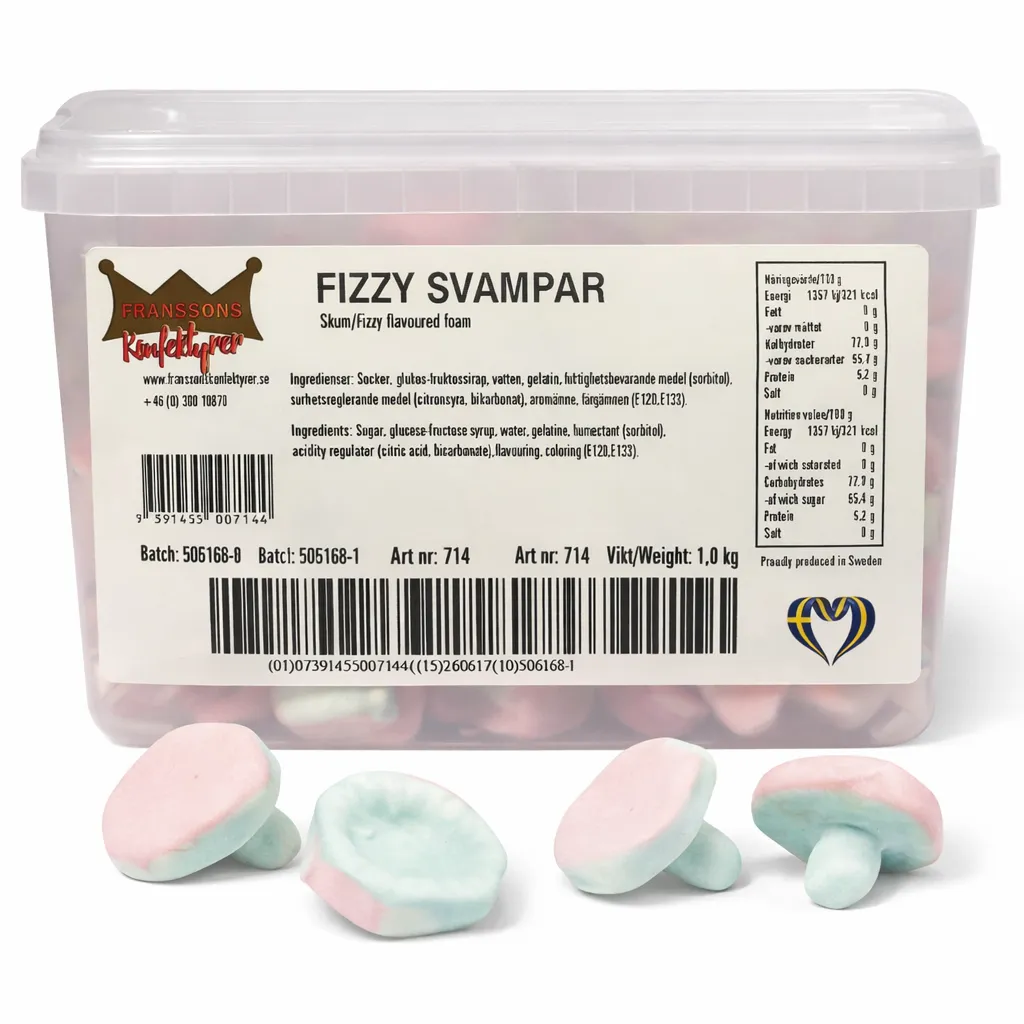 Fizzy Svampar (50 g)