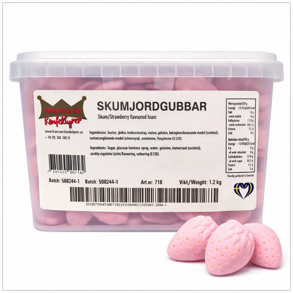Skumjordbær (50 g)