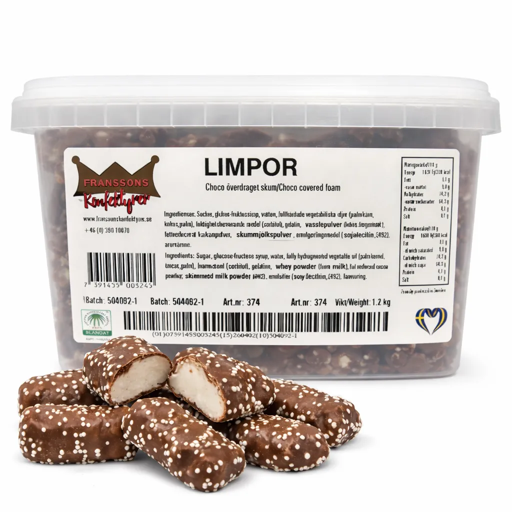Limpor Choko Overtrukket Skum (50 g)