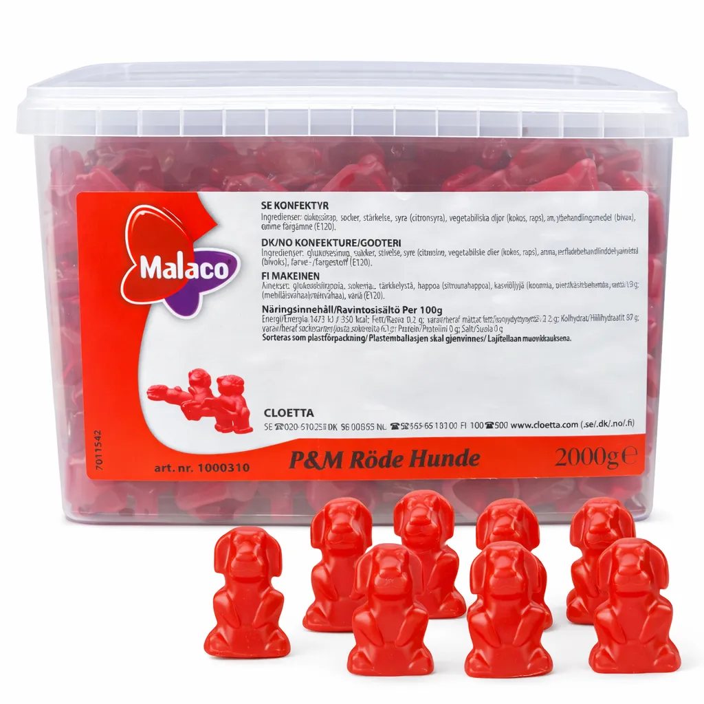 P&M Røde Hunde (50 g)