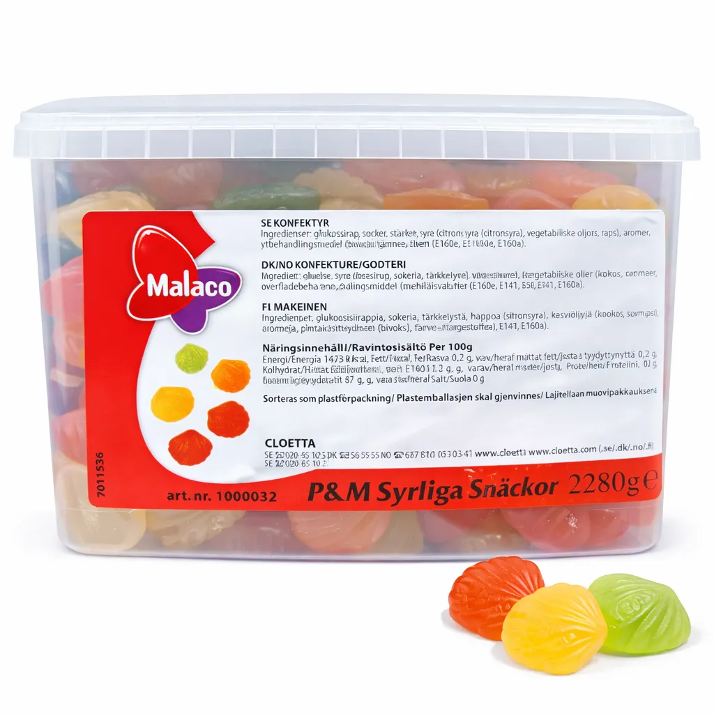 P&M Syrlige Snäckor (50 g)